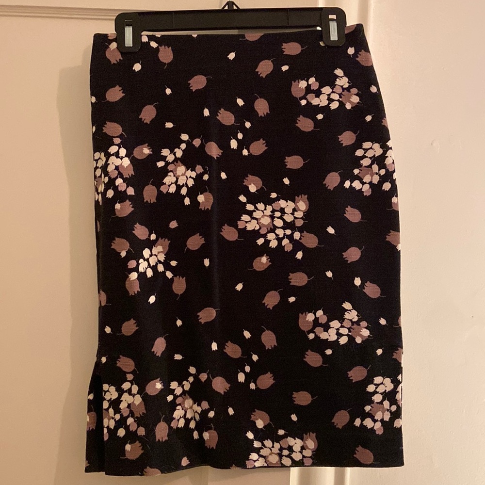 LOFT Outlet Floral Skirt 0